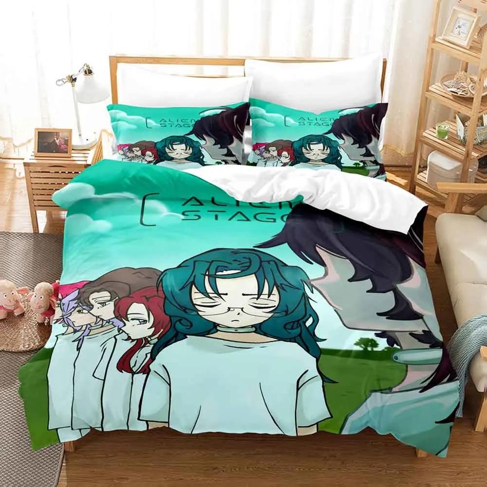 Cartoon Band A-Alien Stage Bedding Duvet Cover Pillowcases Quilt Cover Twin Full Queen King Size Adult Kid Bedroom Duvetcover