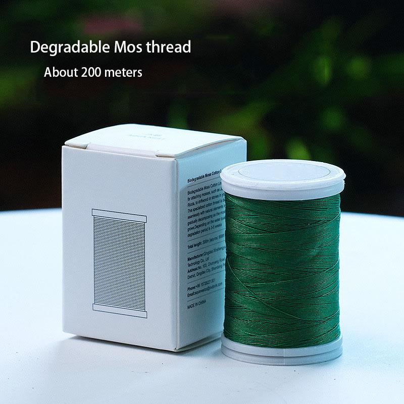 Degradable Aquarium Fish Tank Landscape Decoration Live Plant Water Grass Driftwood Floating Moss Line Fern String Wire Tie