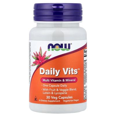 Daily Vits Multi-Vitamin & Mineral Veg Capsules, 30 Count