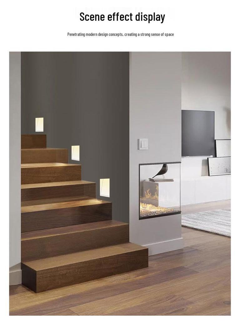 Recessed Frameless LED Stair and Corridor Light