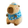 STARTIST Soft Capybara Plush Toy Simulation Cute Plush Capybara Doll Car Decorative Capybara Plush Doll Hugging Gifts for Girls Adults Blue 30cm