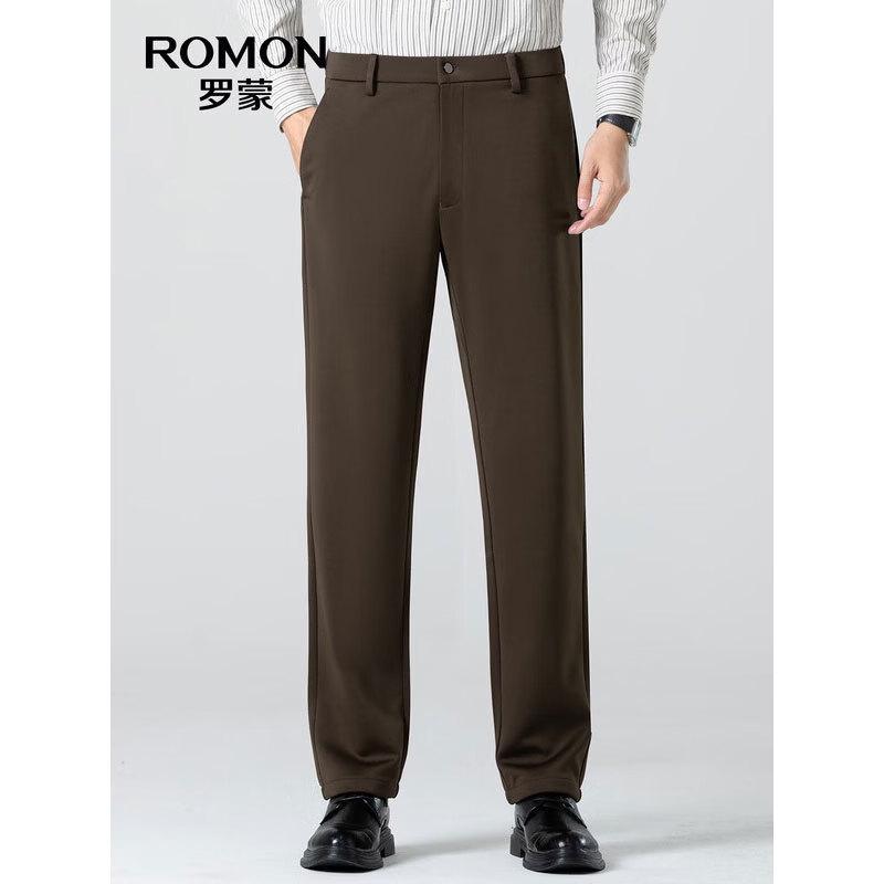 ROMON Men's Straight Leg Casual Business Trousers 6K147A60