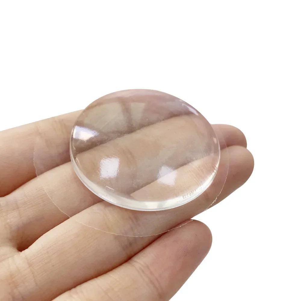 

4 шт. Круглый прозрачный мягкий силиконовый нескользящий дверной стопор глушитель настенный протектор самоклеящиеся дверные ручки бампер защита 50x8mm