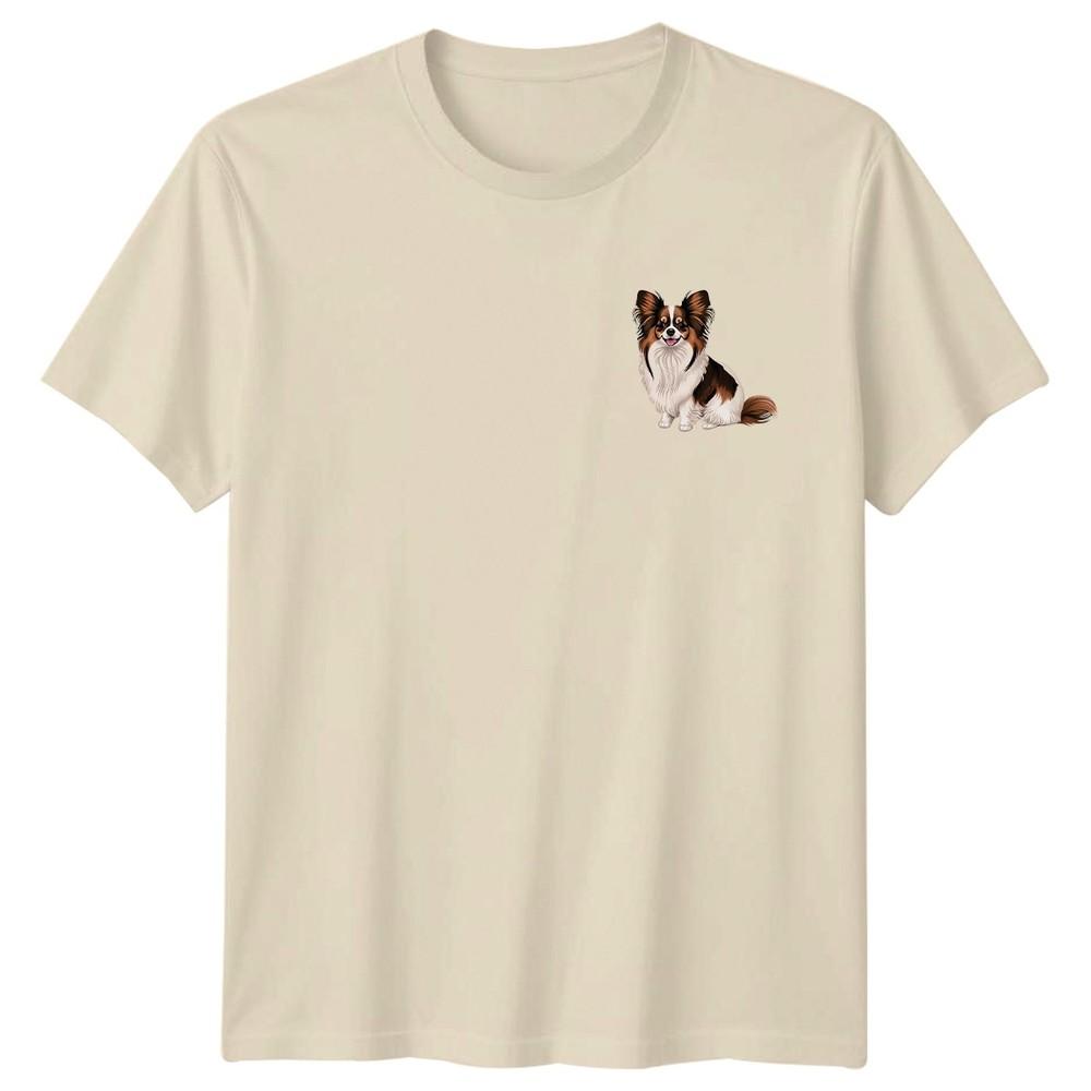 

Papillon Dog Papillon Dogs Animals Mens TShirt Womens Tee Graphic Unisex Top Unisex T-Shirt S
