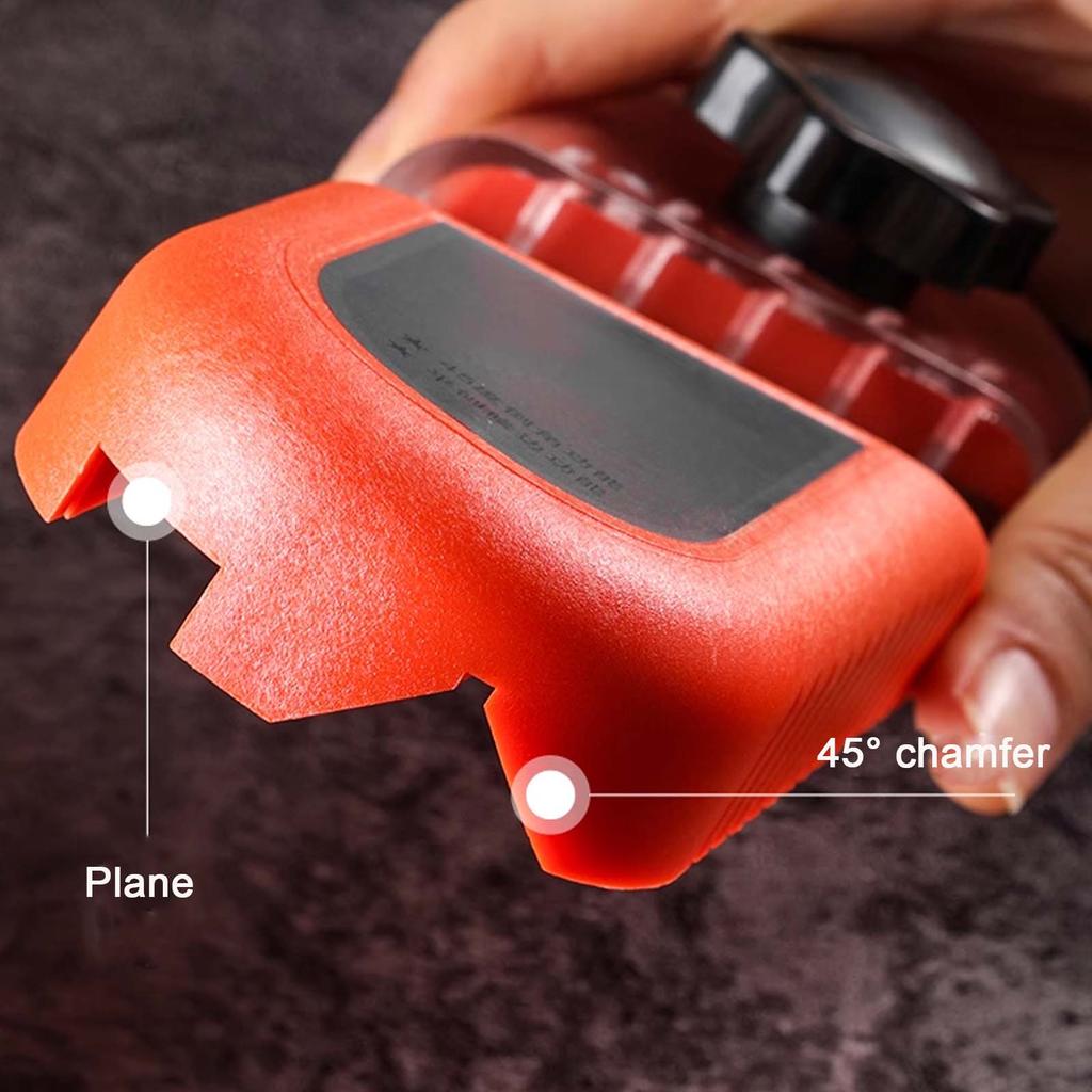 45 Degree/Flat Dual-purpose Gypsum Board Chamfer, Ceiling Wood Chamfering Plane with 10 Blades