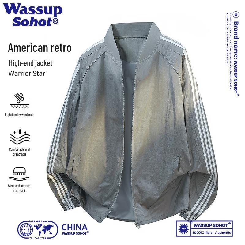 Wassup Sohot Men's Three-Stripe Jacket