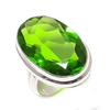 Péridot Pierre Précieuse Fait Main Argent Sterling 925 Bijou Bague Taille 6 g3t44