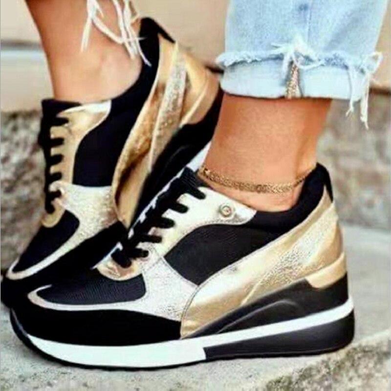 Diseño de marca Nuevo Zapatos casuales de mujer Altura Aumento de zapatos  deportivos cuña Cojín de aire Zapatillas cómodas Zapatos de mujer comprar a  buen precio — entrega gratuita, reseñas reales con