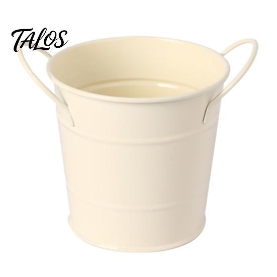 Talos Creative Iron Pen Holder, Rustic Desk Organizer for Office, Metal Pencil Cup Makeup Brushes, Small Storage Bucket Office And Home Use