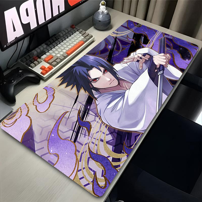 Large Mouse Pad Gaming Accessories NNaruto Sasuke Anime Table Mat Colorful Carpet Popular Computer Mousepad Gamer Keyboard Mat