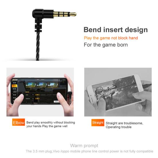 F13 Type-C/3.5mm Plug Ergonomic In-Ear Wired Earphones Bass Headset for Phone PC