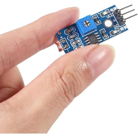 UMLIFE 20PCS 5MM LDR Photosensitive Sensor Module Light Dependent Resistor Sensor Module Digital Light Detection LM393 3 Pins for Arduino