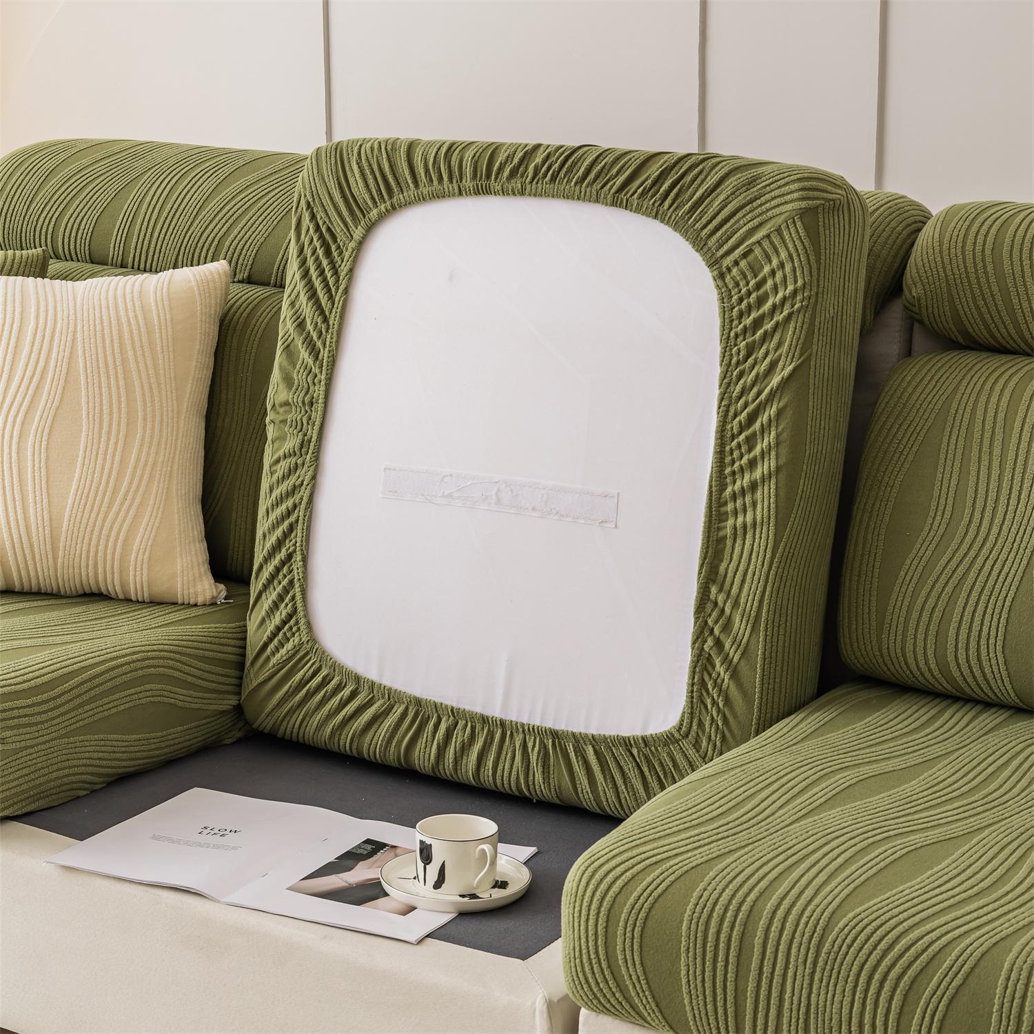 

1 шт. Универсальный жаккардовый эластичный чехол на диван Peism, чехол на подушку, для гостиной, четыре сезона, подходит для домашних животных Pillow Case оливковое зеленый