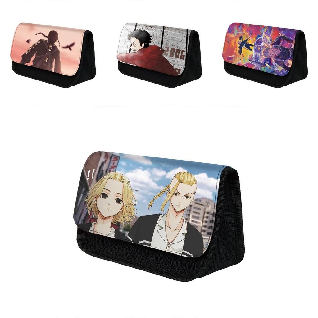 Tokyo Revengers Polyester School Pencil Case With Large Capacity And Smooth Zipper