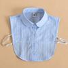 Vintage Stand Fake Collar Shirt Women Lace Lapel Detachable Collars For Women Black False Collars Woman Half Shirt Blouse