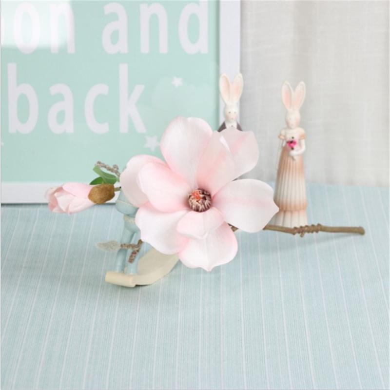 Artificial  Flower Single Stem Magnolia Flower For Room Decoration Wedding Ornament