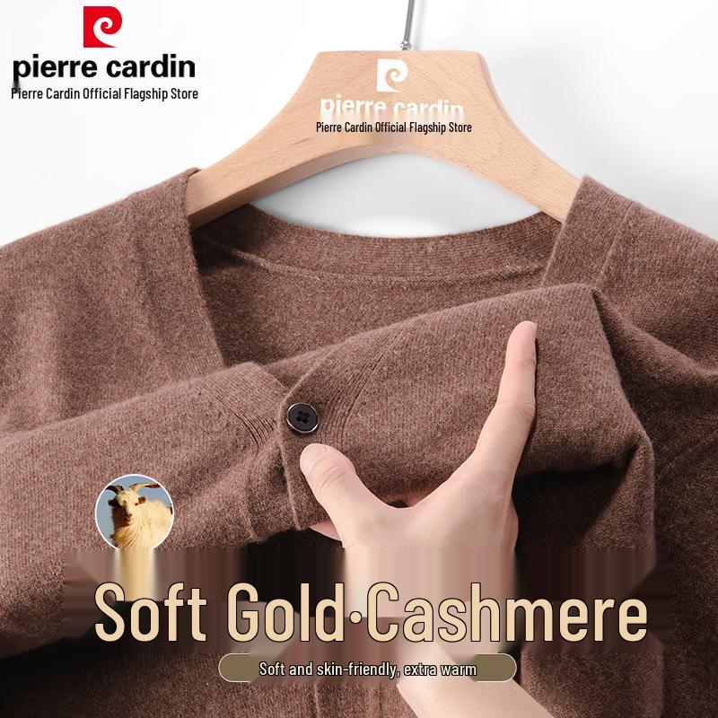 

Pierre Cardin Men s Pure Cashmere V-Neck Cardigan 3XL