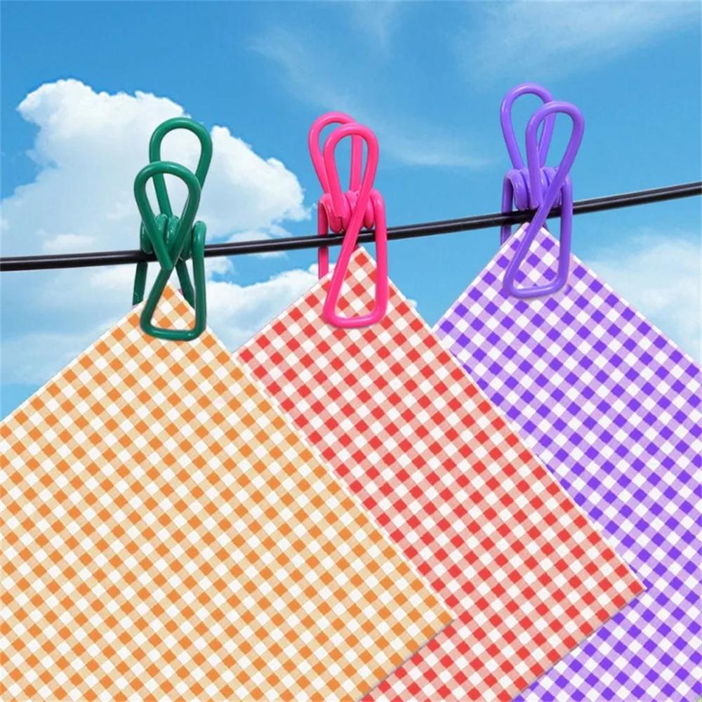 12pcs Durable Multi-Purpose Steel Clips for Sealing Food Bags Chips& More,Easy To Clean Kitchen & Dining Accessories