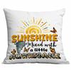 Retro Sunflower Sun Pillow Case Home Sofa Cushion Pillow Case