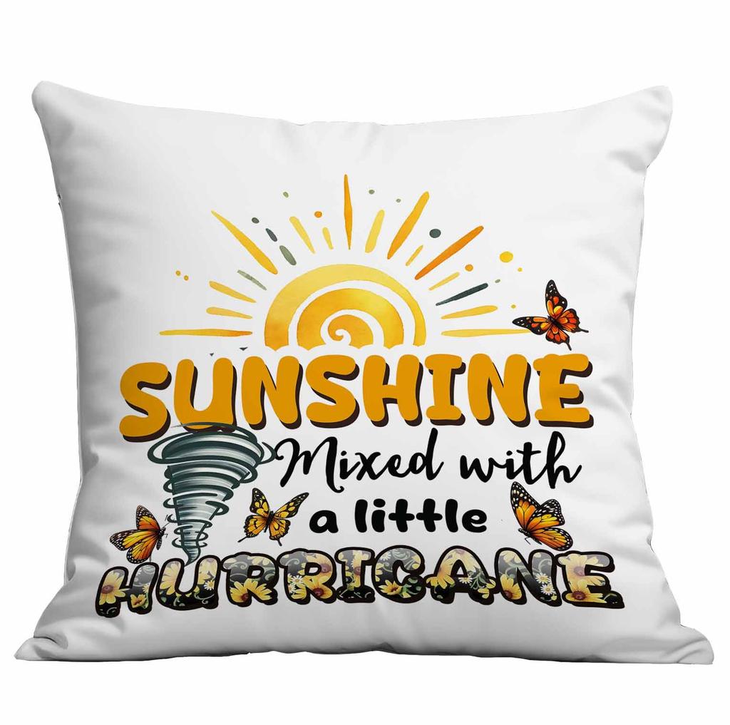 Retro Sunflower Sun Pillow Case Home Sofa Cushion Pillow Case