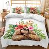 3D Print Red Blue Black Shark Whale Duvet Cover with Pillow Cover High Quality Soft Comforter Cover Bedding 100% Bamboo Fiber