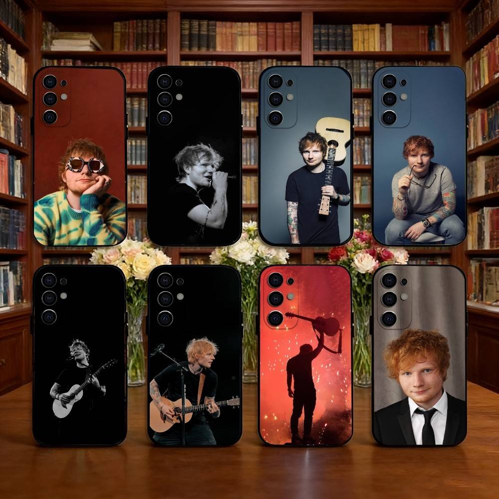 Sänger E-Ed Sheeran Handyhülle Für Samsung S25,S24,S21,S22,S23,S30,Ultra,S20,Plus,Fe,Lite,Note,10,Schwarze Hülle
