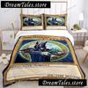 Cartoon Dark Magician Duvet Cover Comforter Fear Bedding Set Soft Quilt Cover And Pillowcases For Teens SingleDoubleQueenKing029