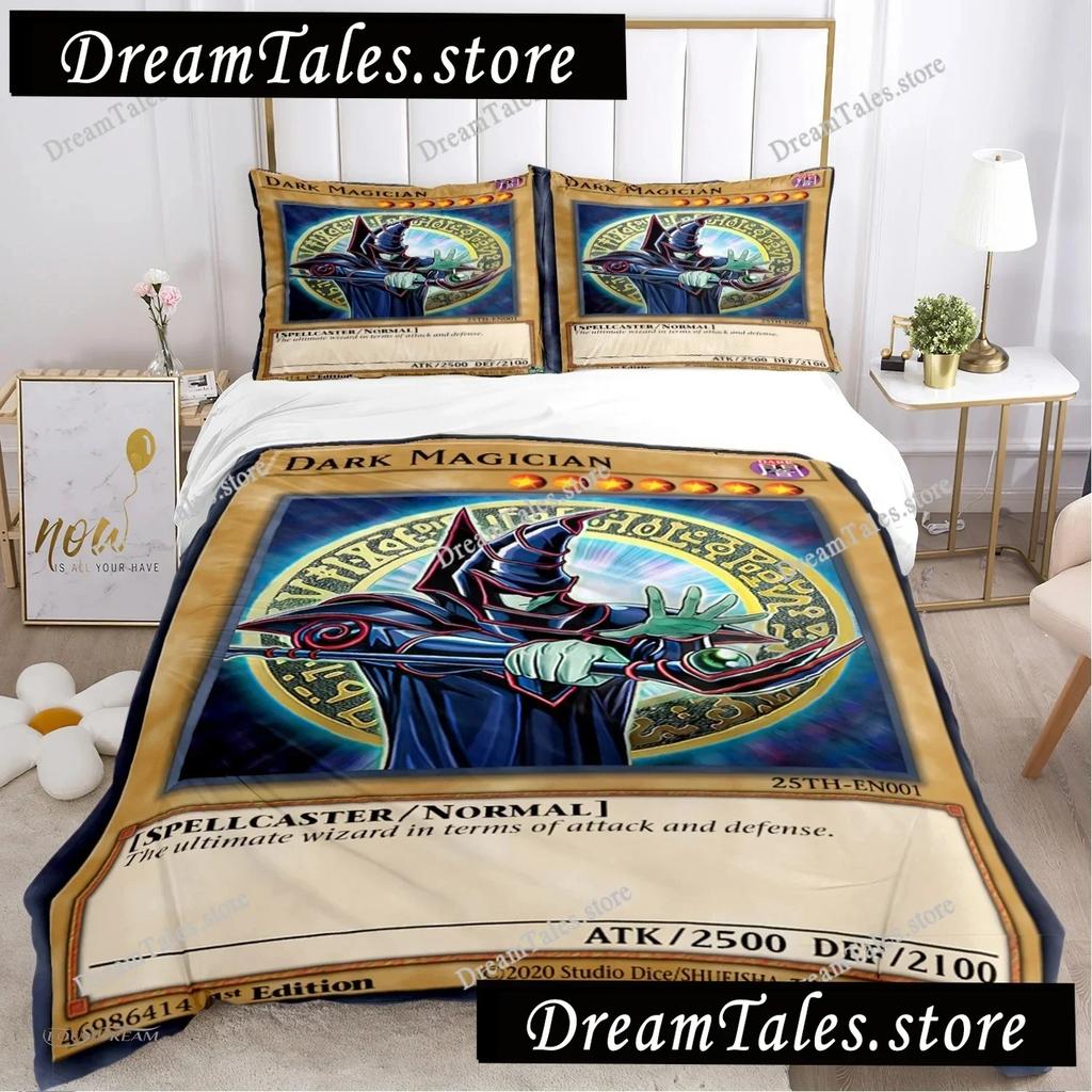 Cartoon Dark Magician Duvet Cover Comforter Fear Bedding Set Soft Quilt Cover And Pillowcases For Teens SingleDoubleQueenKing029
