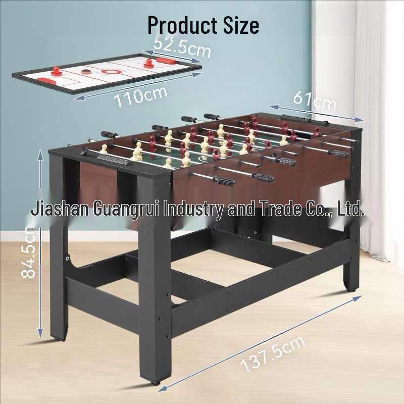 Large Indoor 8-Rod Solid Wood Table Football for Adults