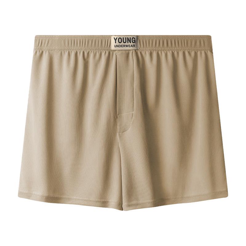 Men's Plus Size Ice Silk Casual Shorts - Breathable and Soft for Summer, Sleepwear, or Home.