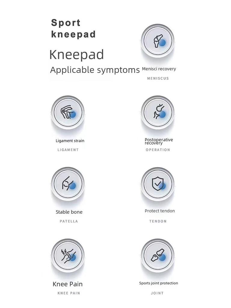 Japanese 8th-Gen Professional Meniscus Knee Pad with Triple-Layer Silicone for Knee Protection and Tear Rehabilitation