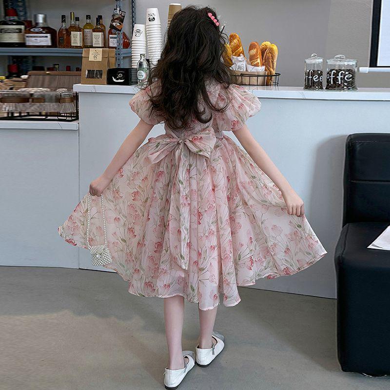 Girls Dress Summer Little Kid Princess Fashion Dresses Casual Catwalk Avant Garde