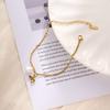 Süßes Zirkonfisch Natürliche Perle Charme Armband für Damen Edelstahl Goldfarbe Perlenkette Schmuck Valentinstagsgeschenk