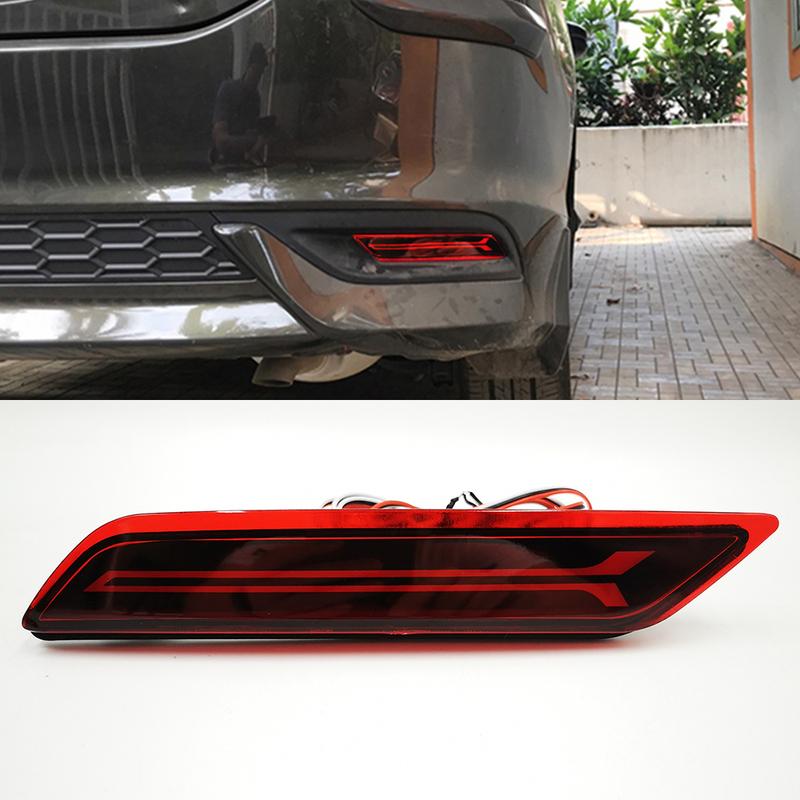 Car Flashing 2PCS For Honda City 2017 2018 2019 LED Rear Bumper Tail Light Fog Lamp Brake Reflector Turn Signal Fog Lamp