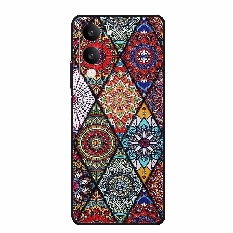 3D Emboss Case For Vivo iQOO Z10 Lite Phone Case Coque Flowers Silicone Soft Back Cover For Vivo Y29S Y29T Y19s GT 5G Case Funda