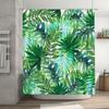 Greenery Shower Curtain: Vibrant Jungle Leaves For A Refreshing Bathroom Ambiance Waterproof Fabric Decorations