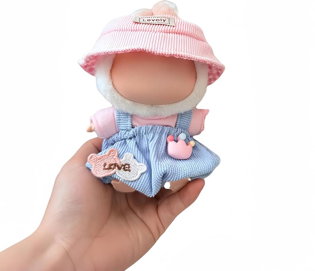 Dinosaur Costume Clothes 17cm/6.7inches Doll,2 Piece Set Hat Clothing,Boys and Girls Stylish Adorable Dolls Clothes Accessories (Doll Not Included)