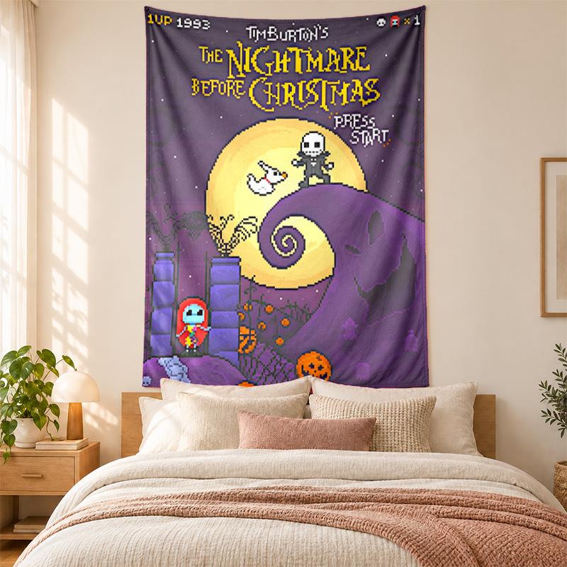 The Nightmare Before Christmas Tapestry highquality for decorating living room bedroom dorm walls ideal as bedroom wallart orholiday gift