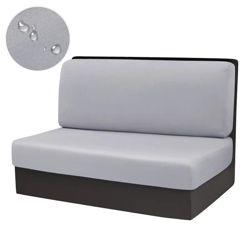 

2pcs/set Pure Color RV Dinette Cushions Covers Four Season Universal Protective Cover Dust-proof Seat Cover Bench Backrest Decor 1 Set