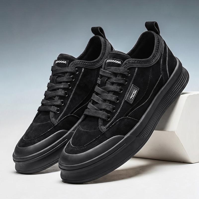 Black Air Force Flat Shoes Comfortable Breathable Men's Casual High-End Luxury Sneakers Outdoor Driving Walking Shoes