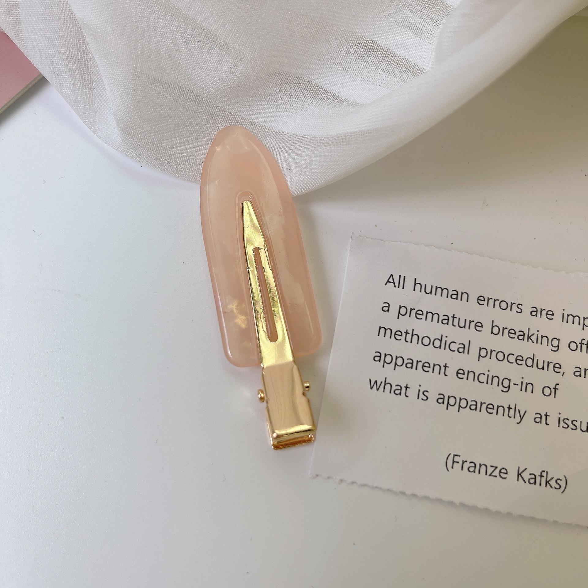 

2/3/4 шт. простая розовая сакура бесшовные заколки для волос женские ацетатные листы без изгиба зажим для челки зажим для волос заколки для волос инструмент для укладки волос 2pcs