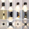 New Outdoor Waterproof LED Wall Lamp Four-leaf Dimmable Square Exterior Wall Light Balcony Hotel Living Room Simple Garden Lamp