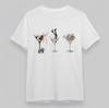T-shirt Oversize da Donna Uomo Donna Top con Grafica Creativa di Bicchiere da Martini Unisex Cotone