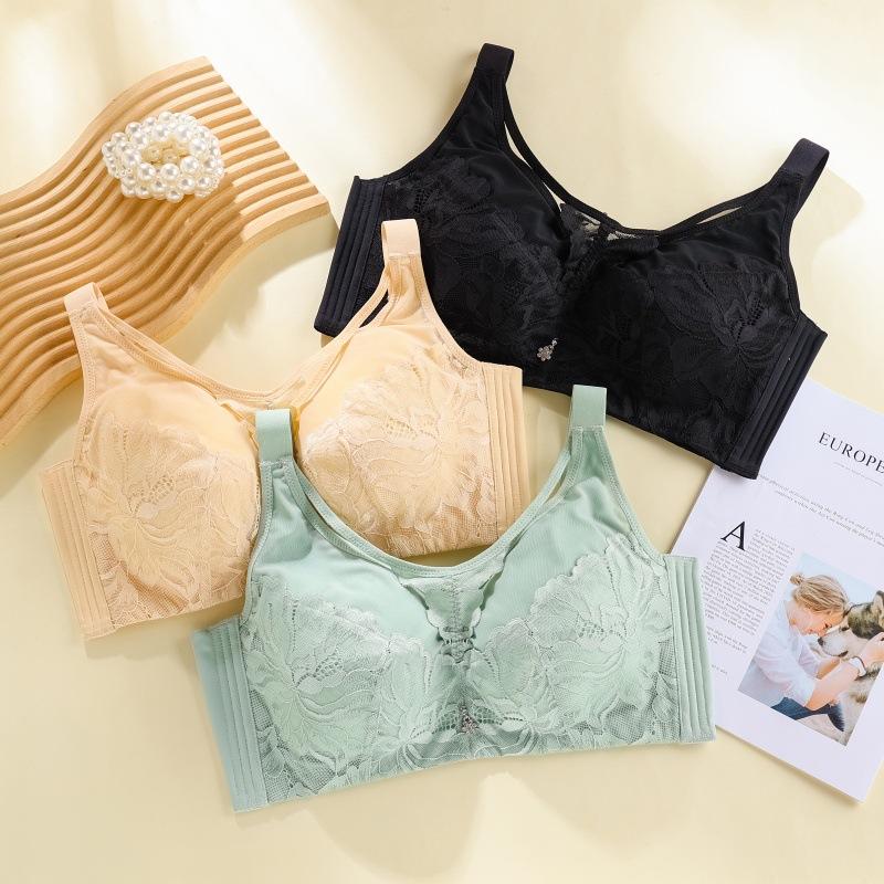 Underwear Women's Thin Collection Accessory Breasts Anti Sagging Bra Adjustable Ultra Thin Non Steel Rim Bra