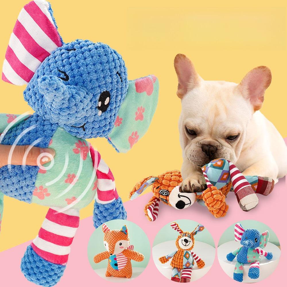 Pet Toys Vocal Dog Plush Teeth Grinding and Bite Resistant Interactive Supplies Cat Pineapple Grid Medium and Large Dog
