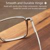 Metal Frame Anti Blue Light Glasses Square Frame Optical Eyeglasses Men's Eyewear  Reading