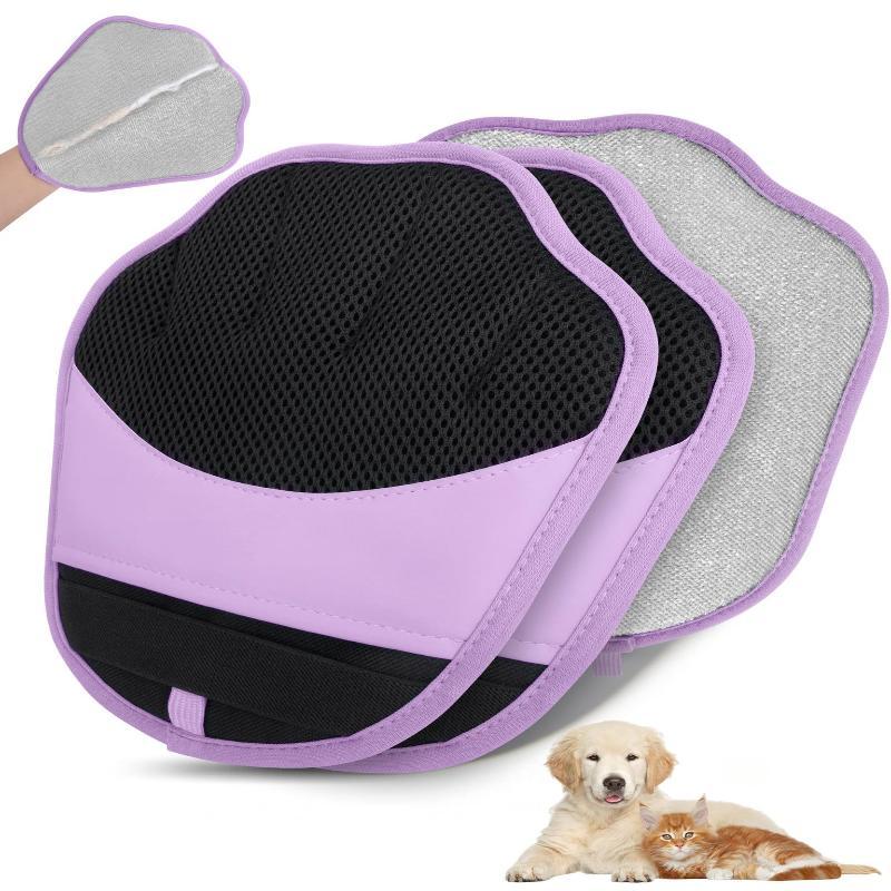 Pet Hair Remover Electrostatic Gloves, 2025 New Pet Hair Removal Glove For Cats & Dogs, Double-Sided Reusable Electrostatic