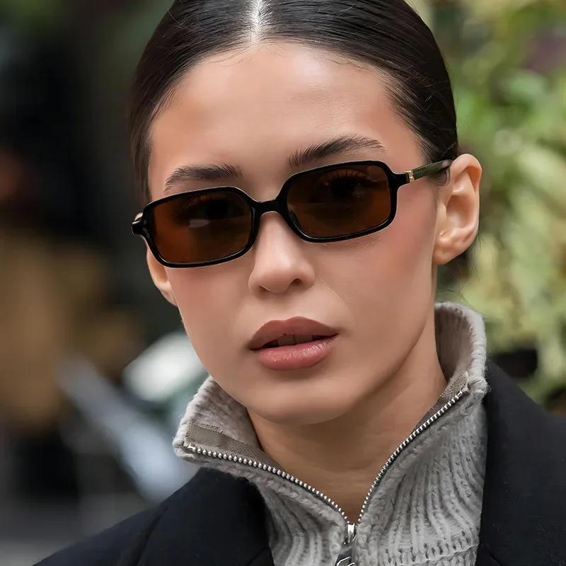 Small Frame Square Sunglasses Ins Street Photography Anti Blue Light Fashion Trend Versatile Shades for Men Women