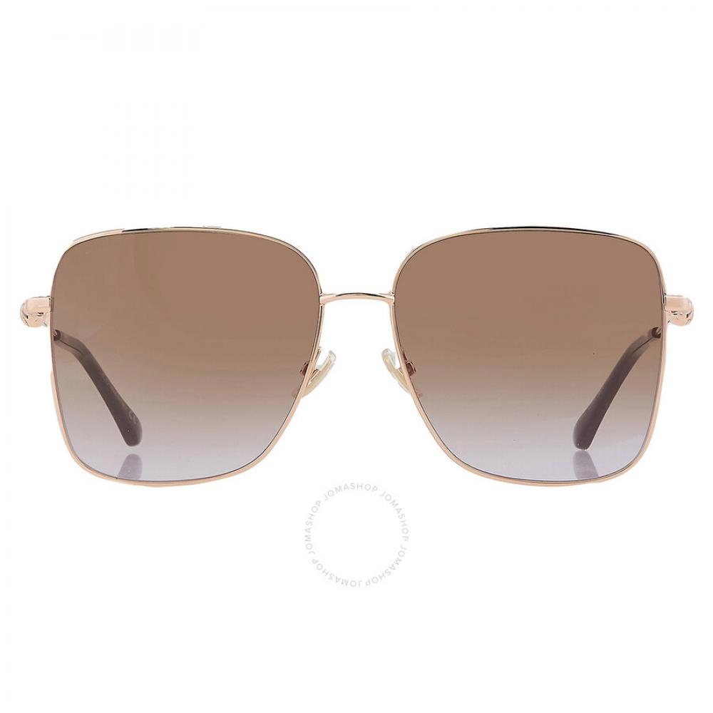 

Jimmy Choo Brown Violet Square Ladies Sunglasses HESTER S 0VO1 QR 59