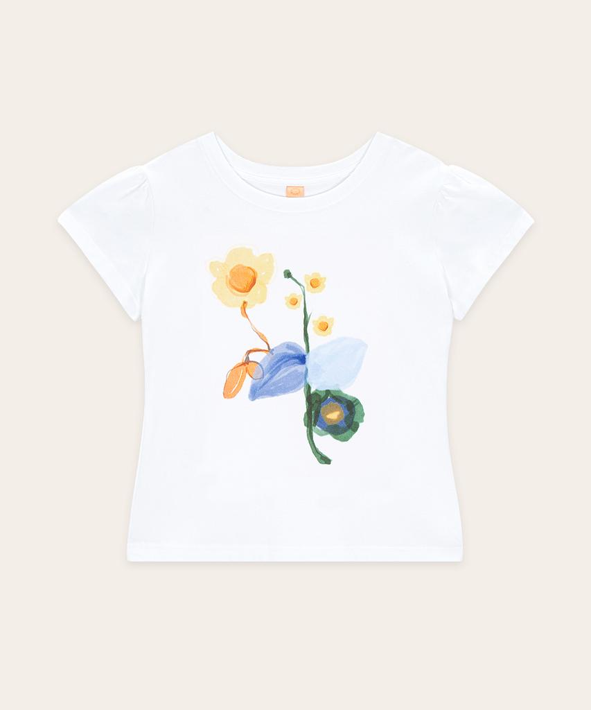 SINOON Flower Puff T-Shirt (White)